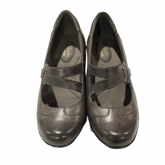 Clarks Leather Slip-on Mary Janes - Ingalls Siene  10W  0481 - Picture 4 of 15